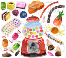 Retro Candy Graphics Set