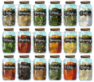 Spice Jars Graphics Set
