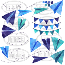 Paper Airplanes Graphics Set