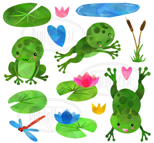 Frog Graphics Set
