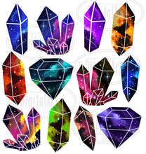 Space Crystal Graphics Set