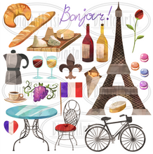 French Culture Graphics Set