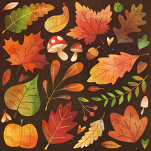 Fall Leaves Graphics Set
