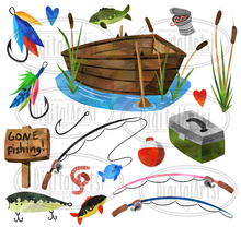 Fishing Graphics Set