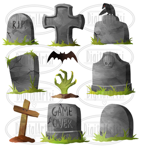 Tombstone Graphics Set