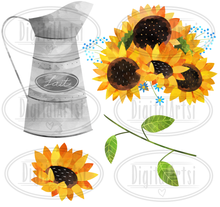 Sunflowers Graphics Set