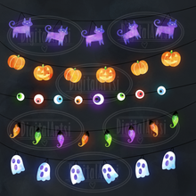 Halloween String Lights Graphics Set