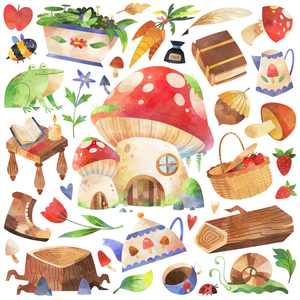 Mushroom Cottage Graphics Set