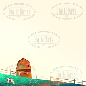 Barn in the Woods Graphics Set