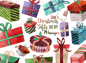 Christmas Presents Graphics Set