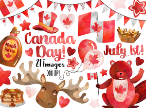Canada Day Graphics Set