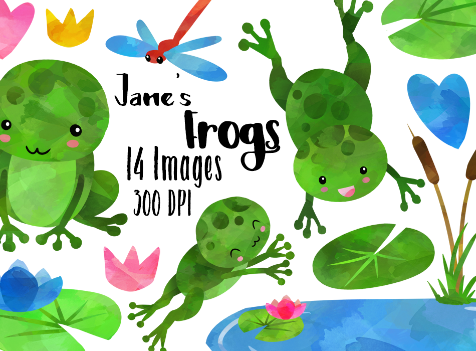 Frog Graphics Set
